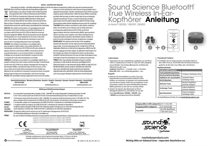 Page n°1 - Mode d'emploi Manhattan 180405