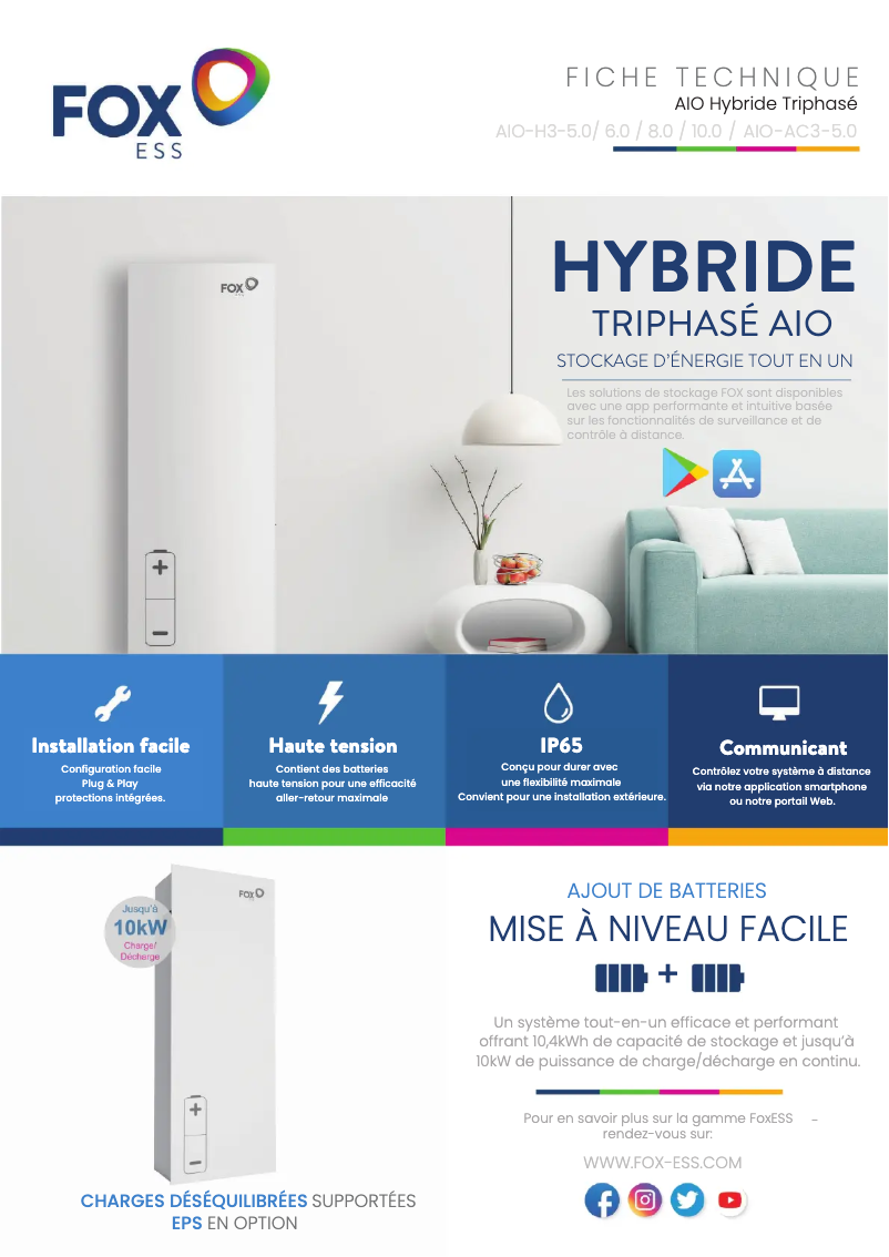 Page n°1 - Guide d'installation FOX ESS AIO-H3-10.0