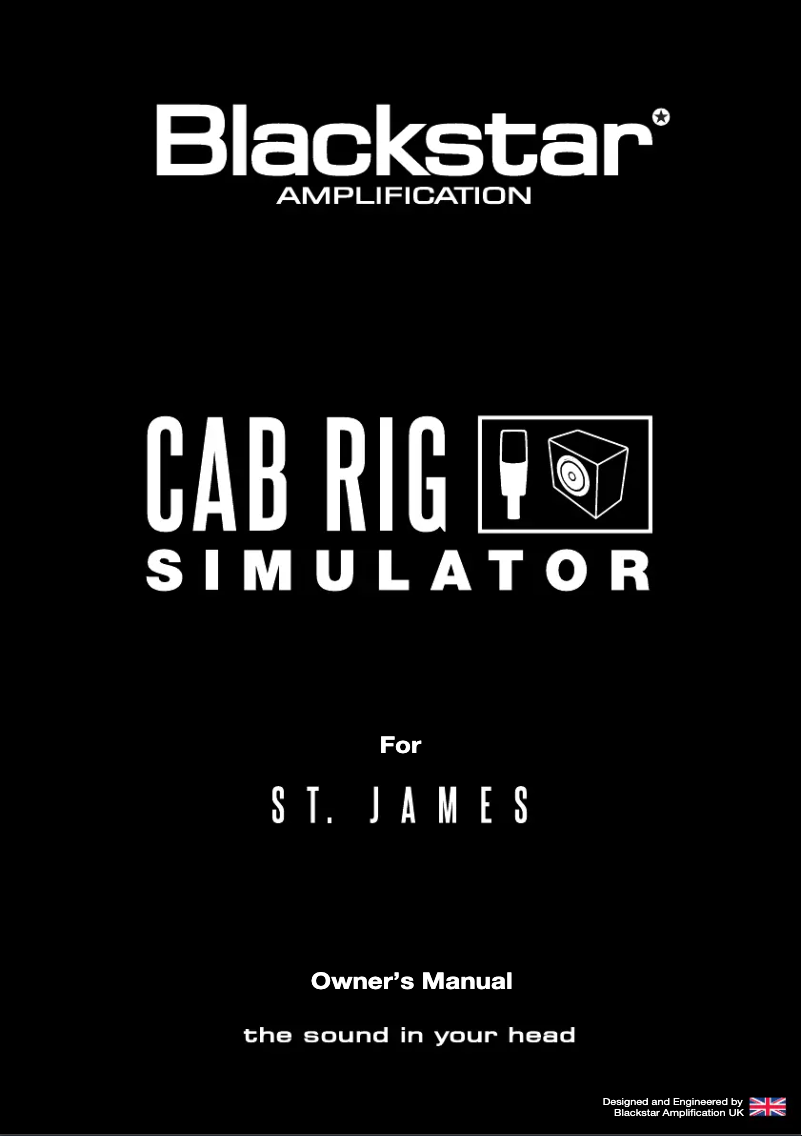 Page 1 de la notice Manuel utilisateur Blackstar CabRig