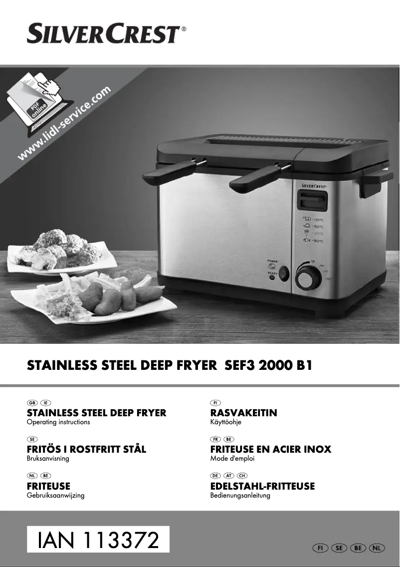 Image de la première page du manuel de l'appareil SEF3 2000 B2