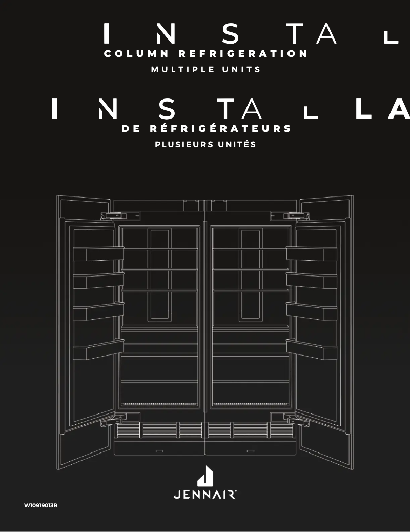 Page n°1 - Guide d'installation JennAir JKCPR361GM