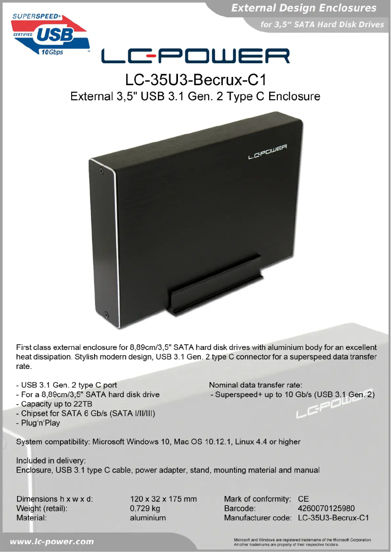 Image de la première page du manuel de l'appareil LC-35U3-Becrux-C1