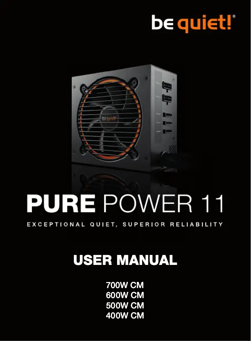 Página 1 del manual Manual de usuario Be Quiet! Pure Power 11 CM
