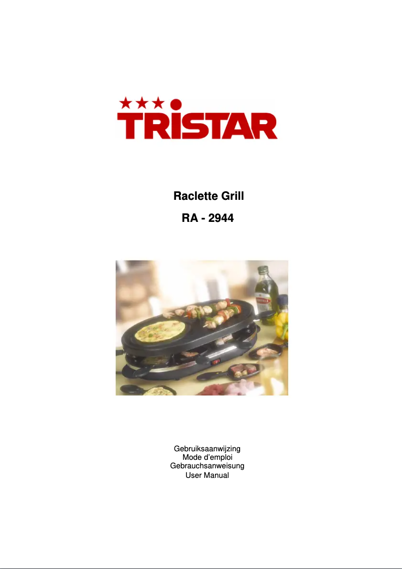 Page 1 de la notice Manuel utilisateur TriStar RA-2944