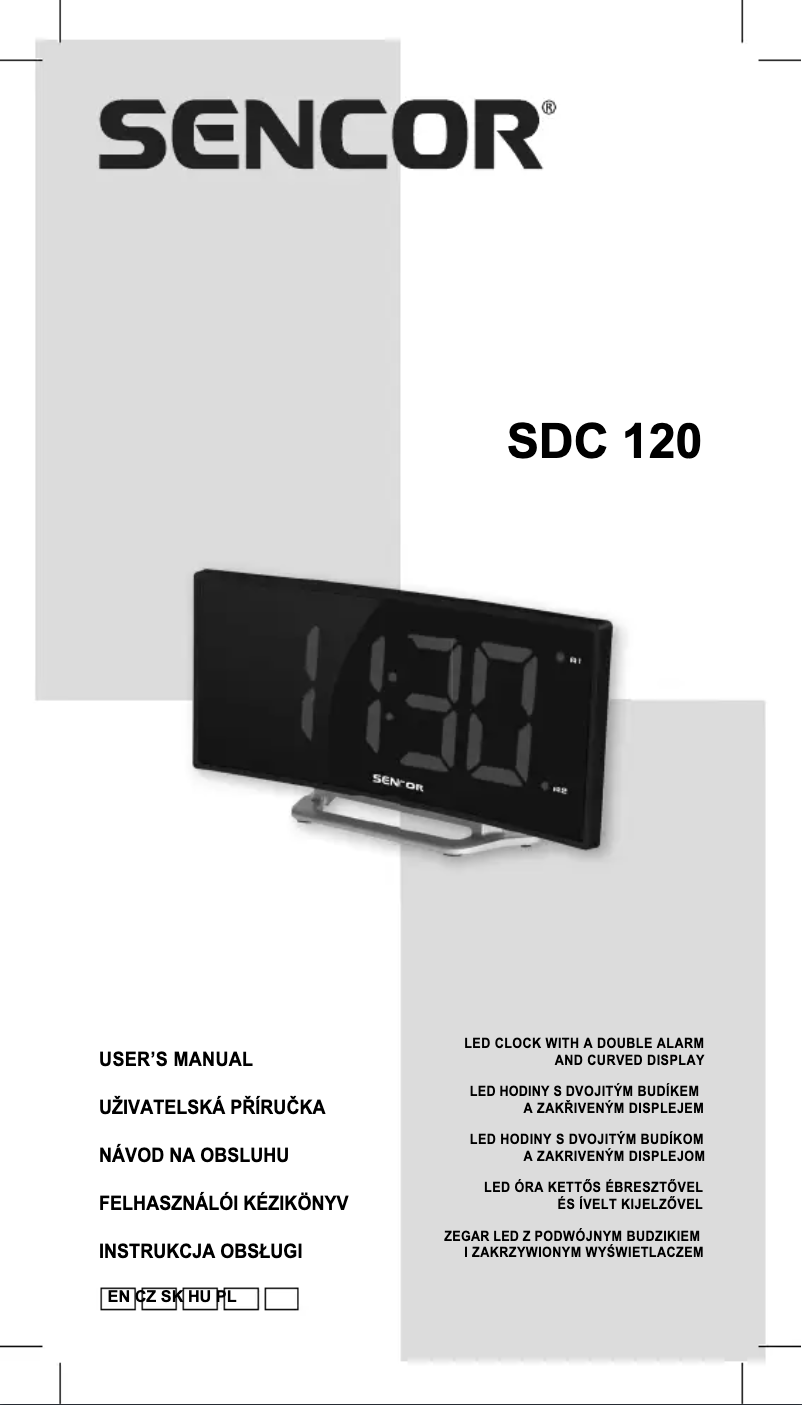 Página 1 del manual Manual de usuario Sencor SDC 120