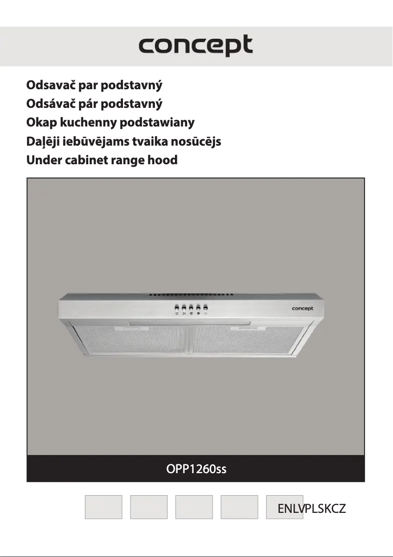 Image de la première page du manuel de l'appareil OPP1260SS