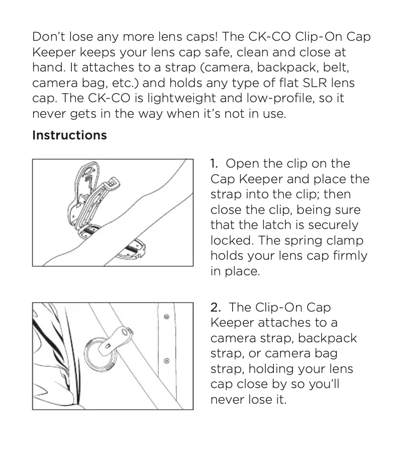 Image de la première page du manuel de l'appareil CK-CO