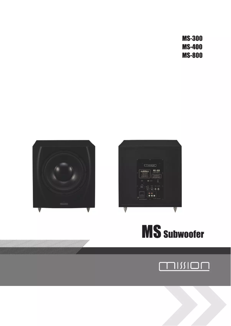 Image de la première page du manuel de l'appareil MS-400