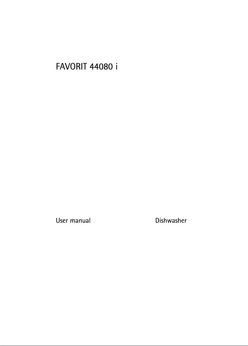 Página 1 del manual Manual de usuario AEG F44080IM