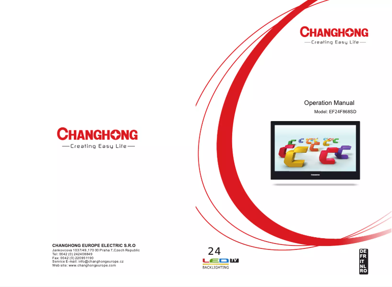 Image de la première page du manuel de l'appareil EF24F868SD