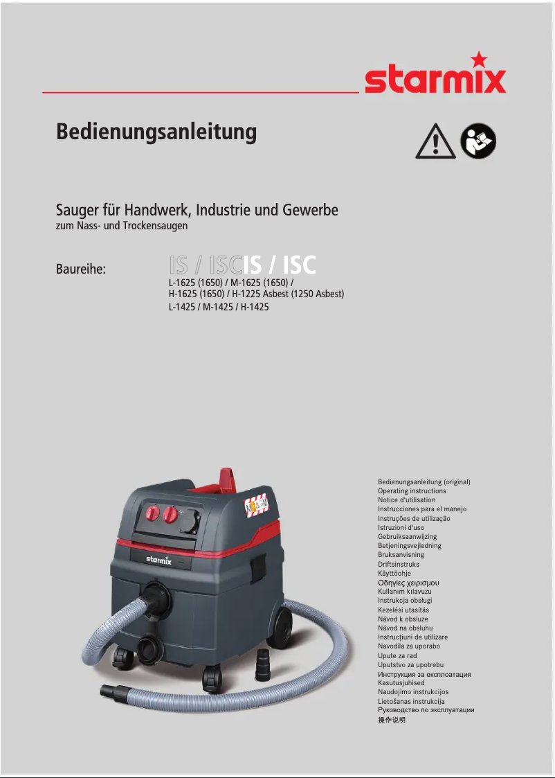 Page 1 de la notice Manuel utilisateur Starmix ISC Compact M-1650