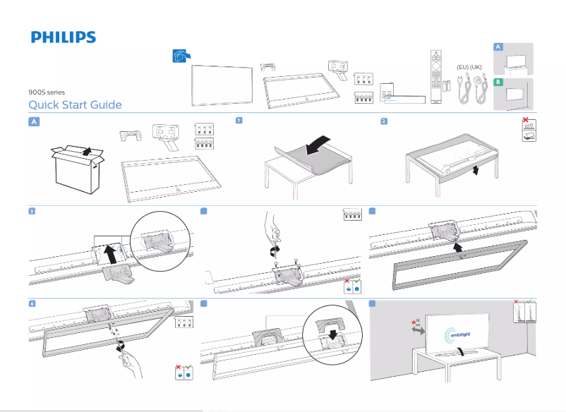 Imagen de la primera página del manual del dispositivo 58PUS9005