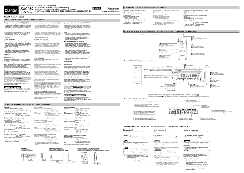 Imagen de la primera página del manual del dispositivo FMC250