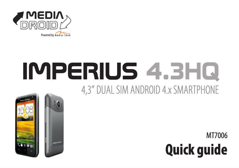 Página 1 del manual Manual de usuario Media-Tech Imperius 4.3HQ