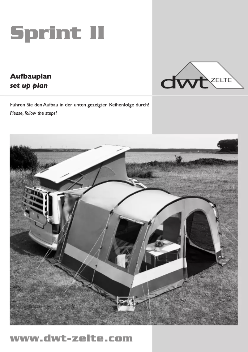 Page 1 de la notice Manuel utilisateur dwt-Zelte Sprint II