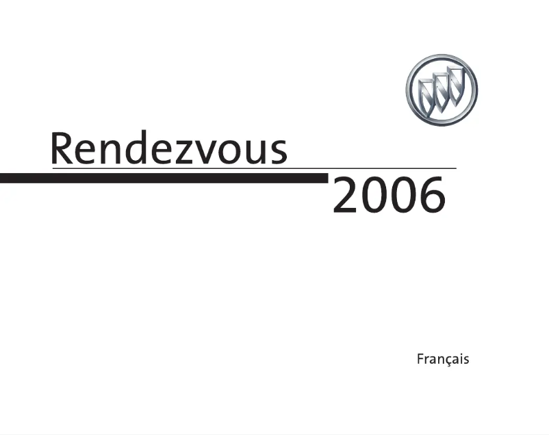 Image de la première page du manuel de l'appareil Rendezvous (2006)
