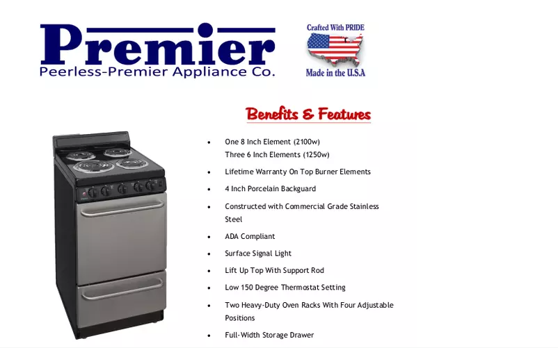 Page 1 de la notice Manuel utilisateur Premier EAK600BP01