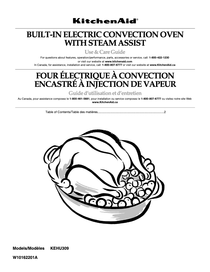 Page n°1 - Manuel utilisateur KitchenAid KEHU309