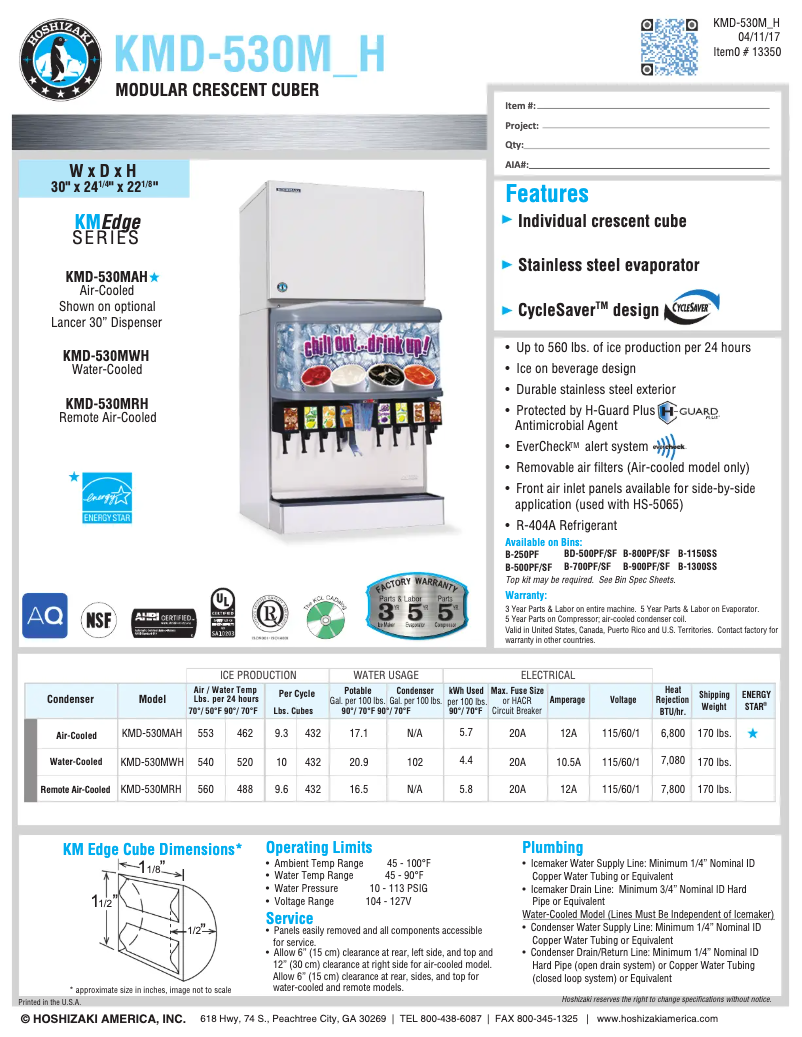 Image de la première page du manuel de l'appareil KMD-530MRH