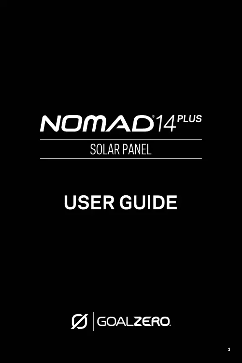 Image de la première page du manuel de l'appareil Nomad 14 Plus