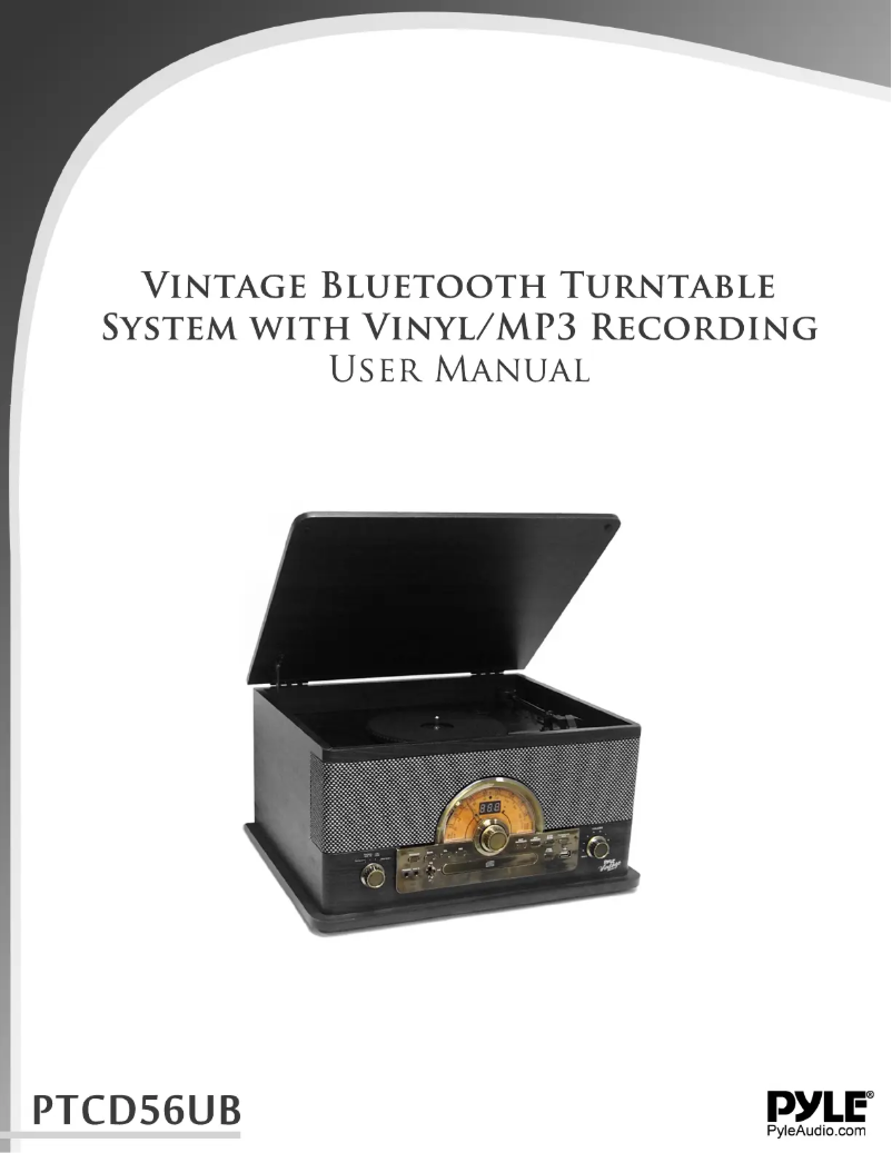 Page n°1 - Manuel utilisateur Pyle PTCD56UBGR