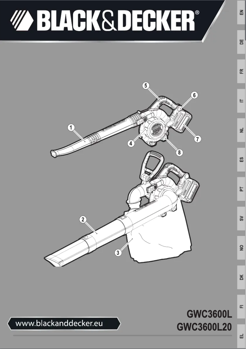 Página 1 del manual Manual de usuario Black & Decker GWC3600L25