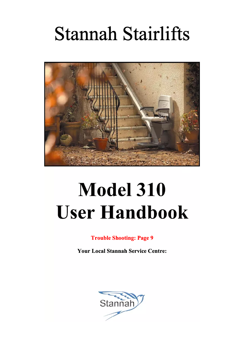 Page n°1 - Manuel utilisateur Stannah 310
