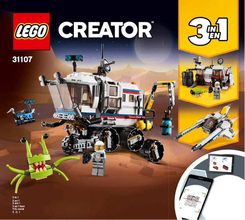 Page 1 de la notice Manuel utilisateur Lego Creator 31107