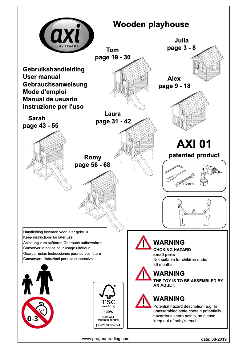 Página 1 del manual Manual de usuario AXI Tom