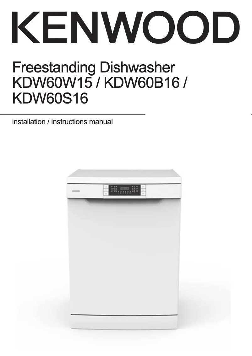 Page 1 de la notice Manuel utilisateur Kenwood KDW60W15