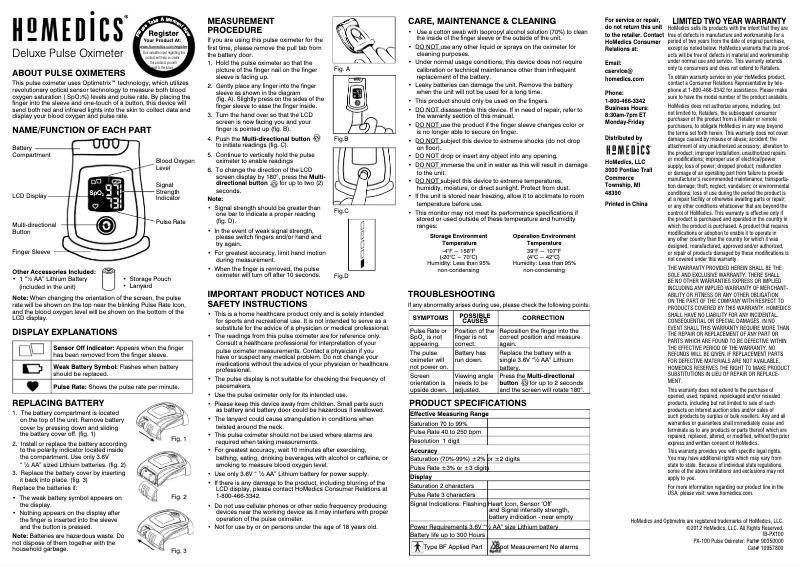 Image de la première page du manuel de l'appareil PX-100