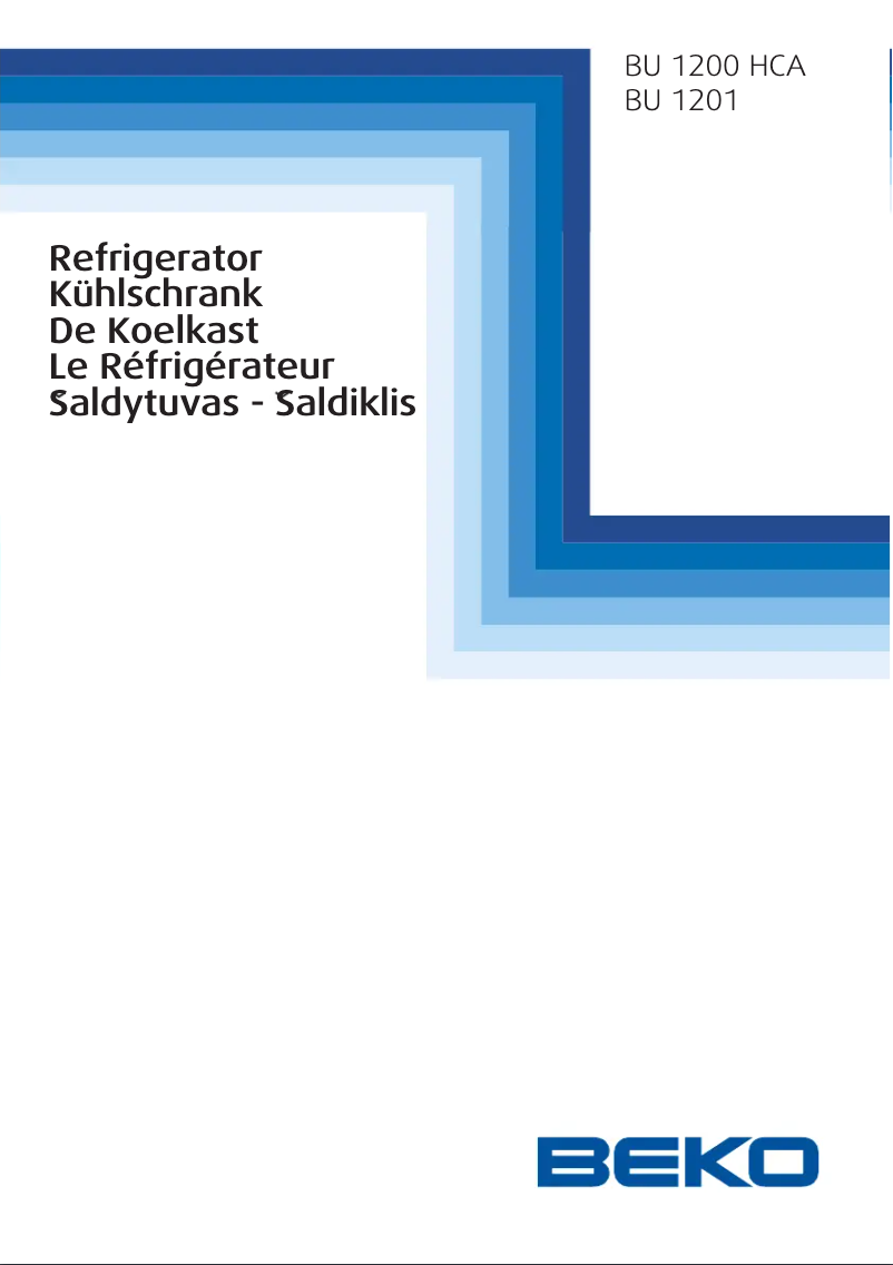 Page n°1 - Manuel utilisateur Beko BU 1201