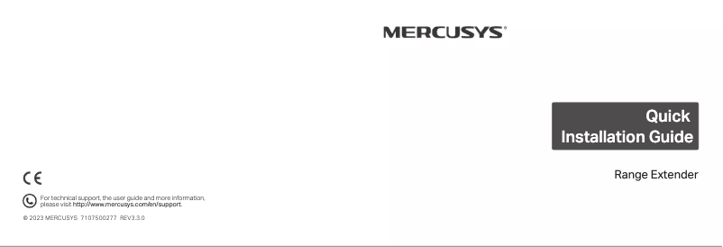 Page 1 de la notice Guide d'installation Mercusys ME30