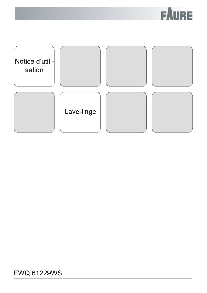 Página 1 del manual Manual de usuario Faure FWQ61229WS