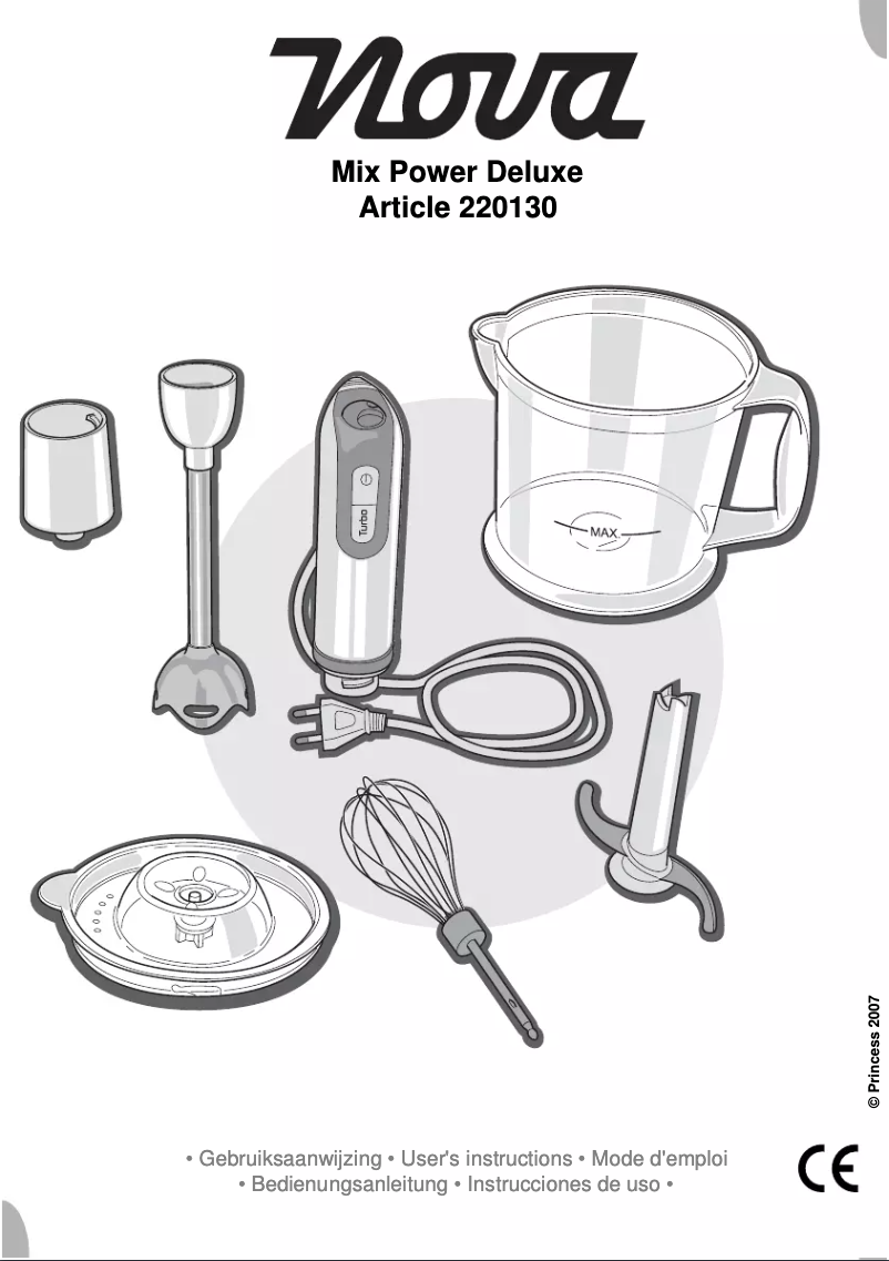 Image de la première page du manuel de l'appareil Mix Power Deluxe 220130