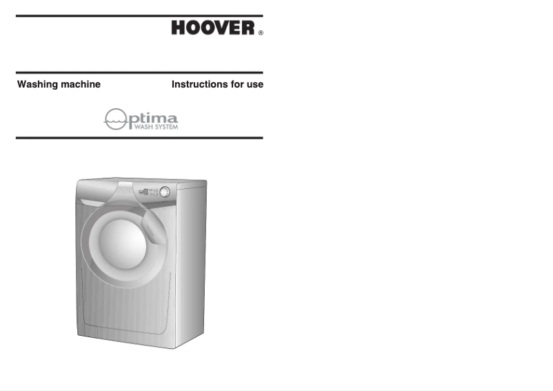 Page n°1 - Manuel utilisateur Hoover OPH 714DF-80