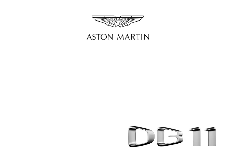 Page 1 de la notice Manuel utilisateur Aston Martin DB11 (2020)
