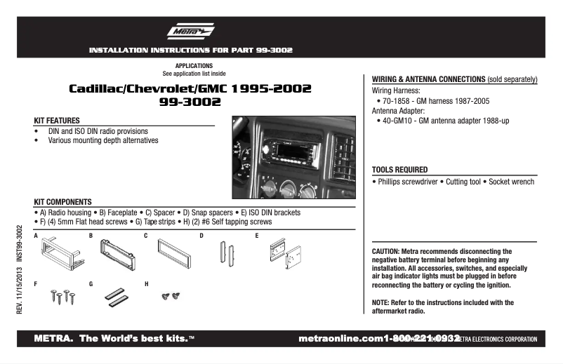 Image de la première page du manuel de l'appareil 99-3002