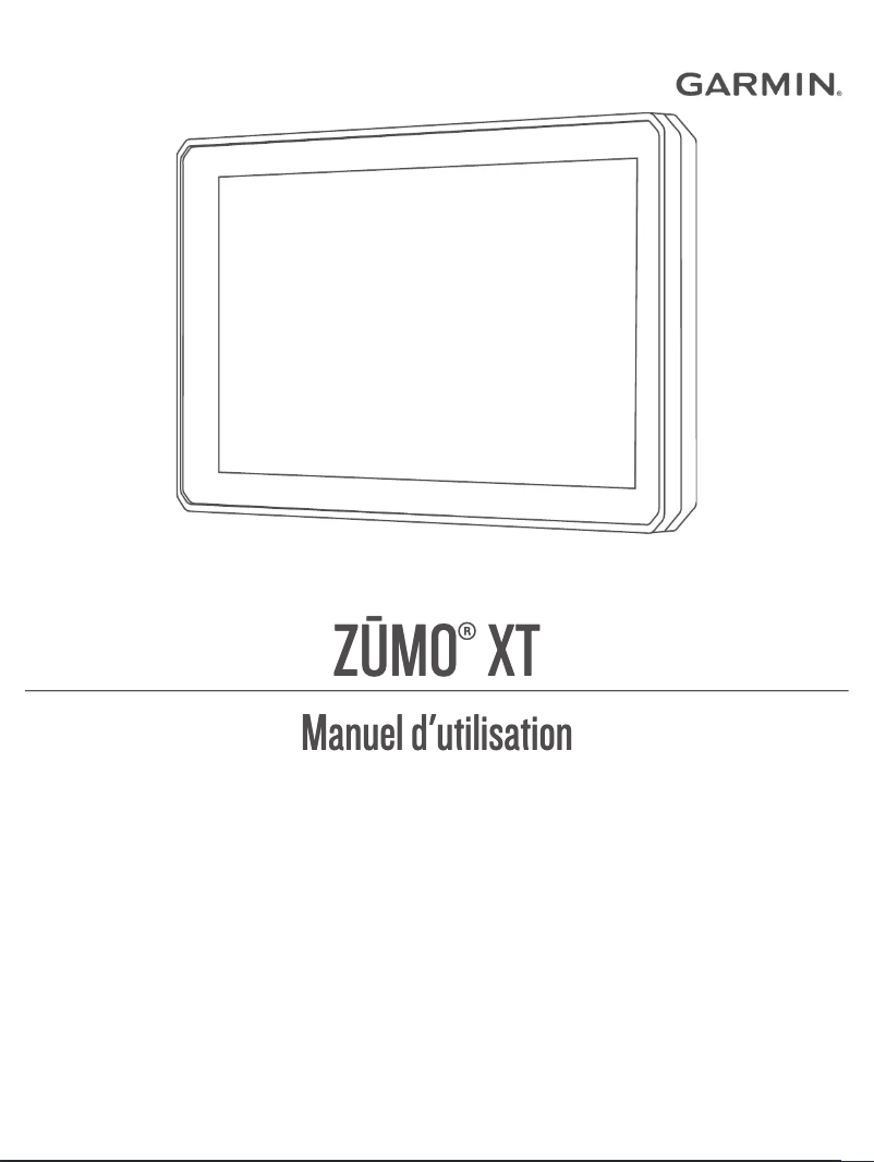 Image de la première page du manuel de l'appareil Zumo XT
