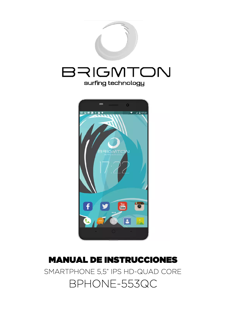 Page 1 de la notice Manuel utilisateur Brigmton BPhone-553QC