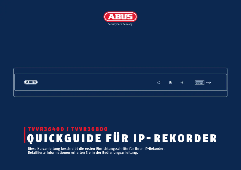 Page 1 de la notice Mode d'emploi Abus TVVR36400