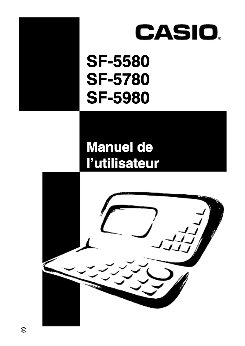 Image de la première page du manuel de l'appareil SF-5580