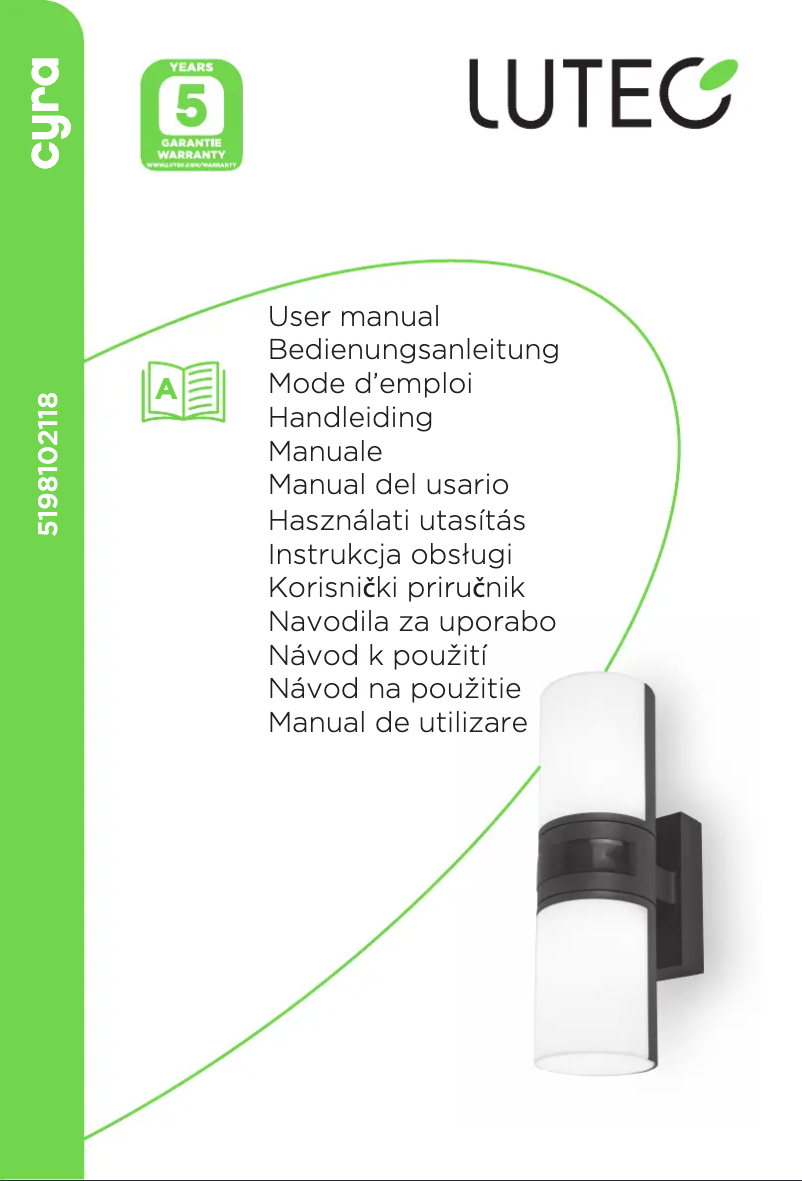 Page n°1 - Manuel utilisateur Lutec Cyra