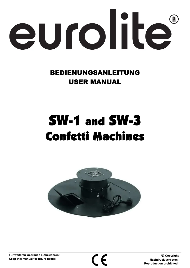 Página 1 del manual Manual de usuario Eurolite SW-1