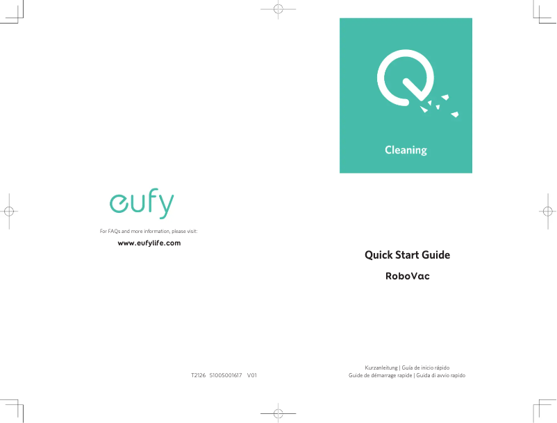 Page n°1 - Guide de démarrage rapide Eufy RoboVac 11S Max