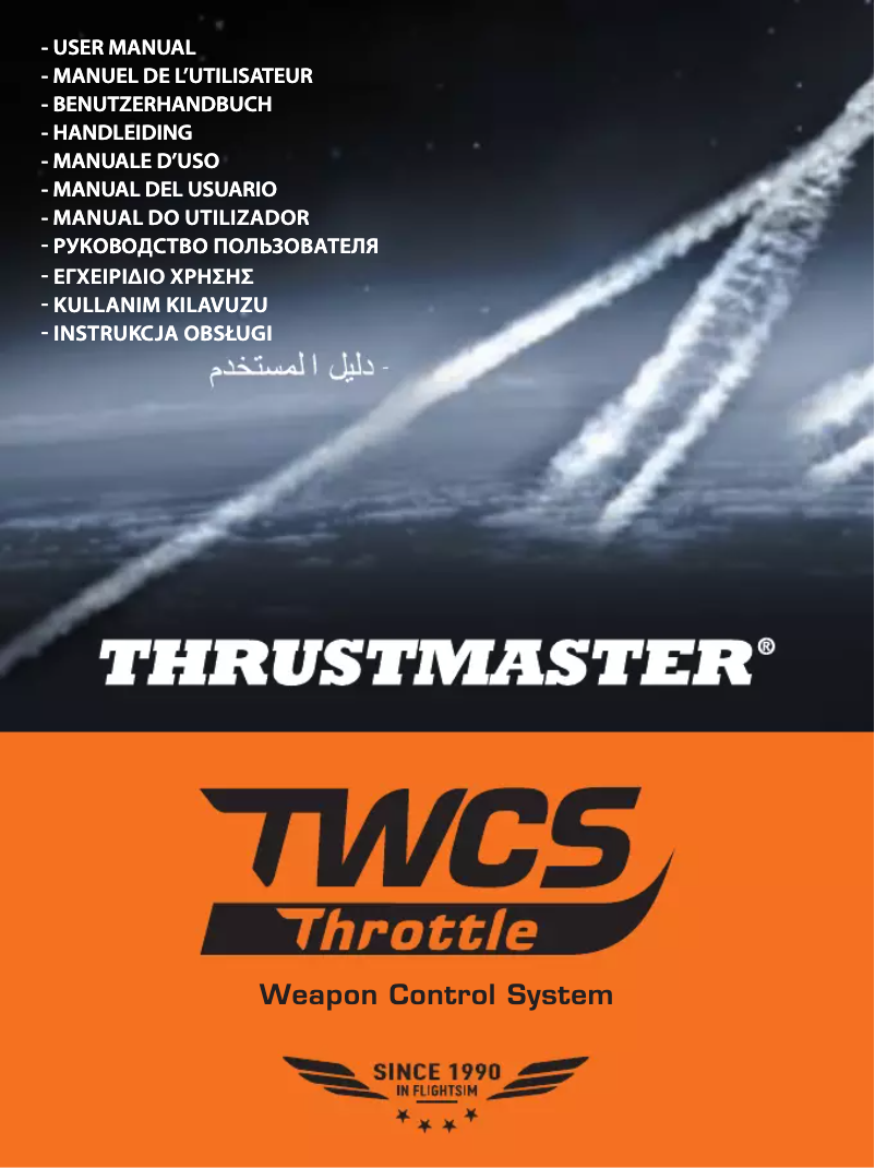 Page 1 de la notice Manuel utilisateur Thrustmaster TWCS Throttle