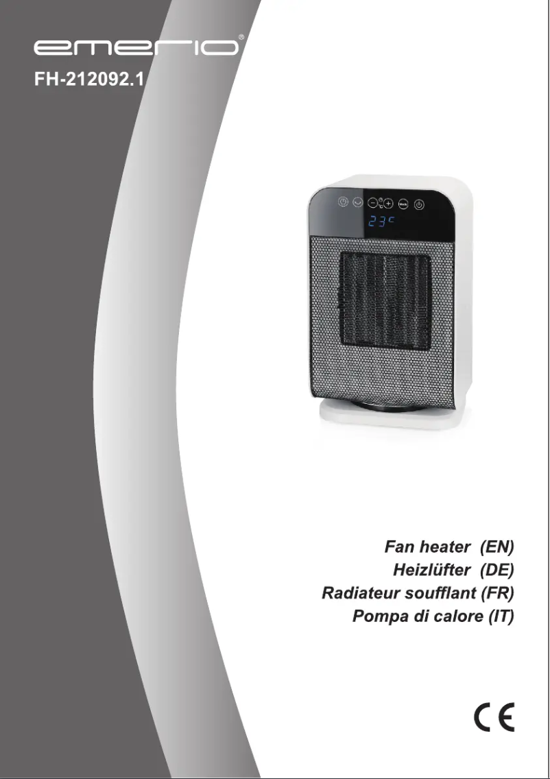 Page n°1 - Manuel utilisateur Emerio FH-212092