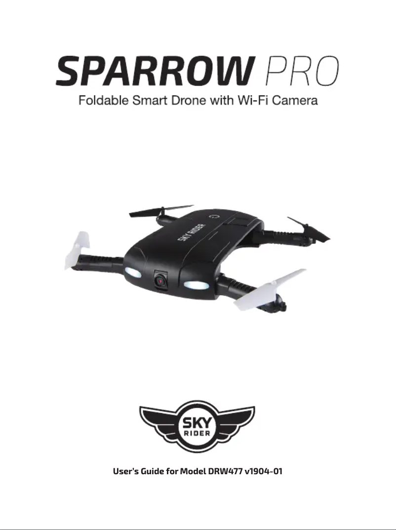 Page 1 de la notice Manuel utilisateur SkyRider Sparrow Pro