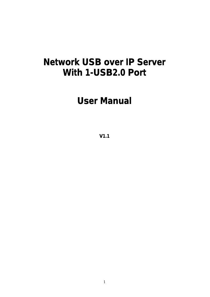 Page n°1 - Manuel utilisateur Longshine LCS-US104