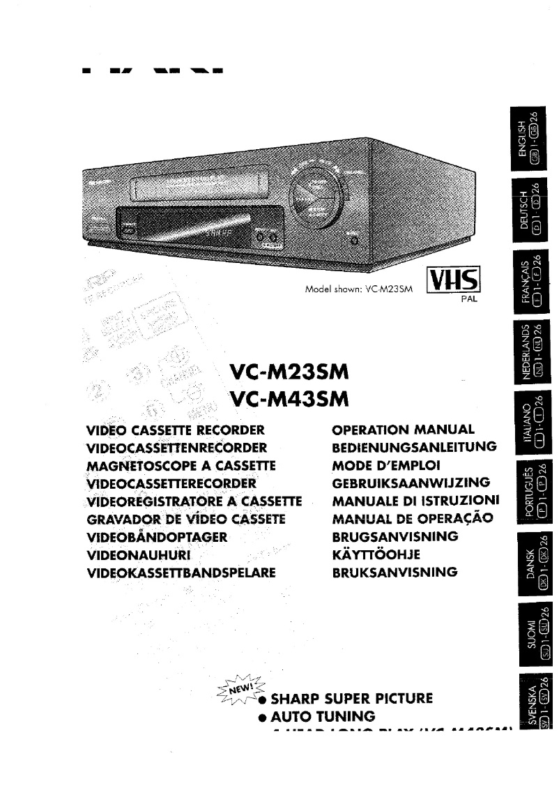 Image de la première page du manuel de l'appareil VC-M43